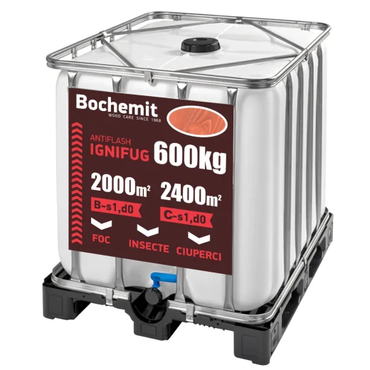 Solutie ignifugare lemn Bochemit Antiflash Maro 600kg – protectie eficienta impotriva focului, insectelor si ciupercilor