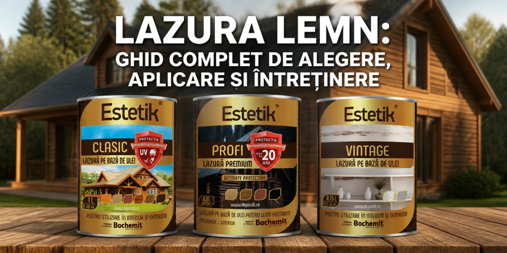 Lazura lemn ghid complet